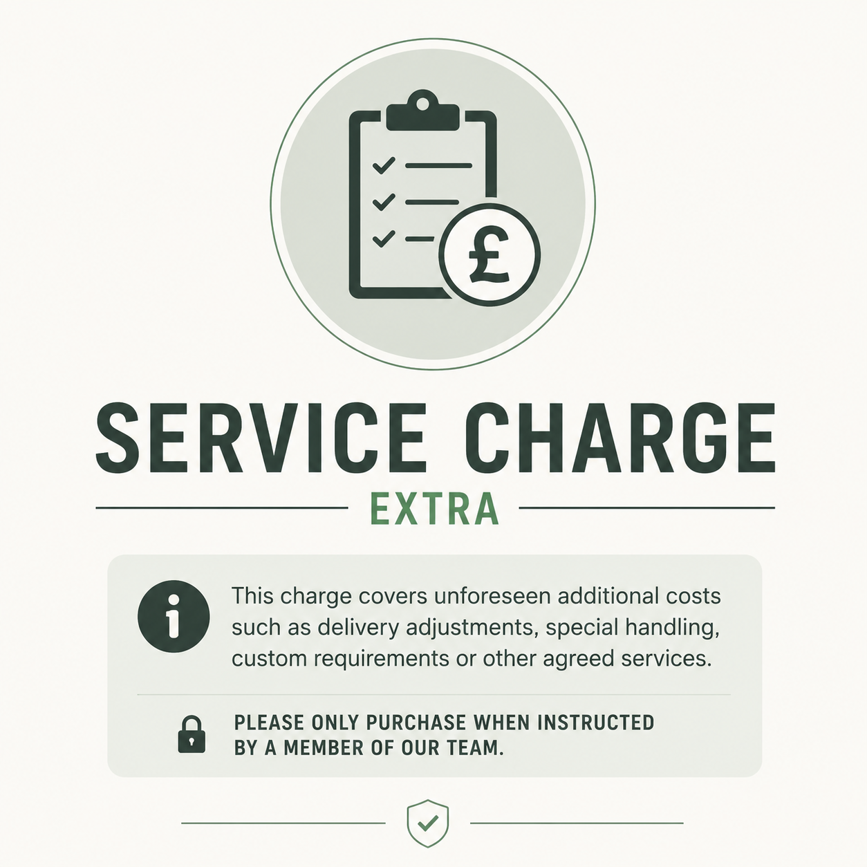 Service Charge Extra 2