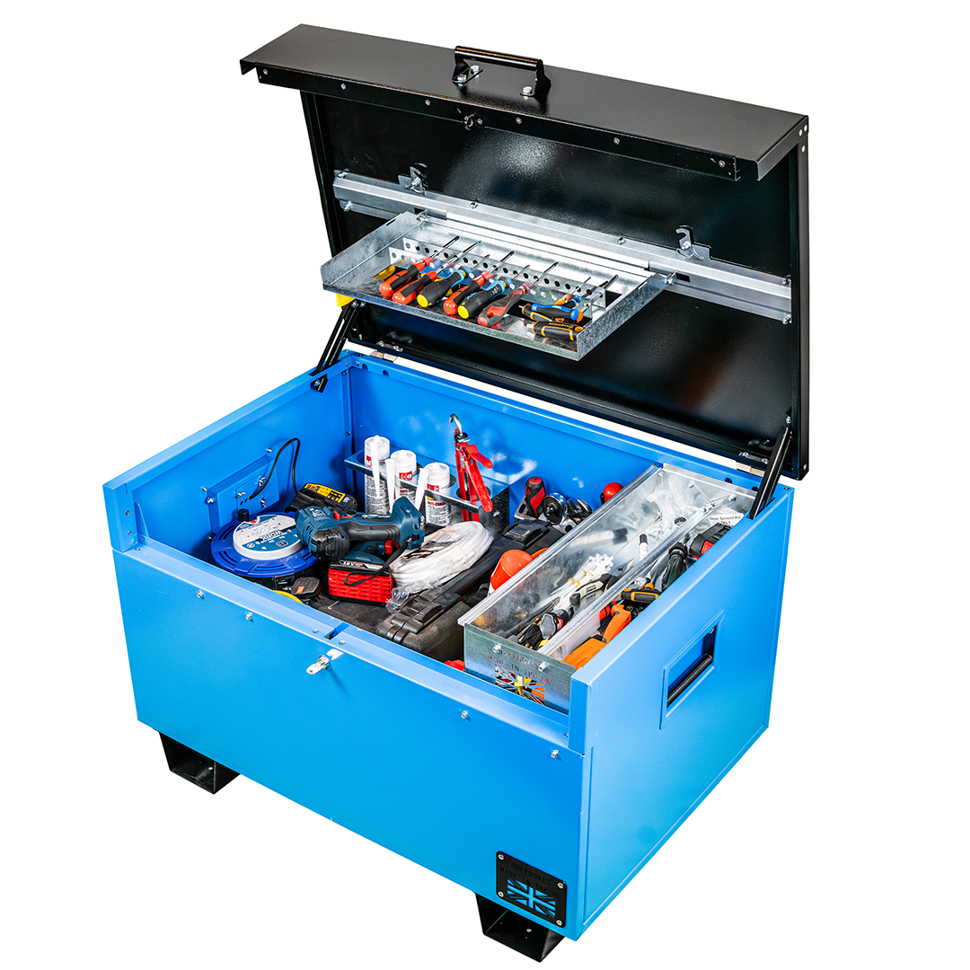 Toolbox sealant gun holder