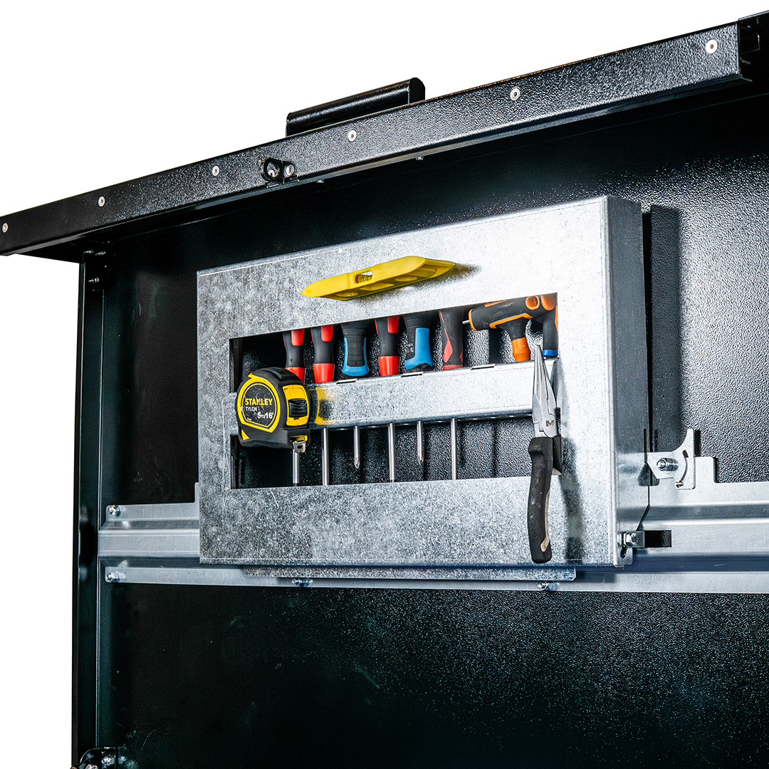 Tuffbox lid multi-tool holder