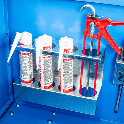 Toolbox sealant gun holder