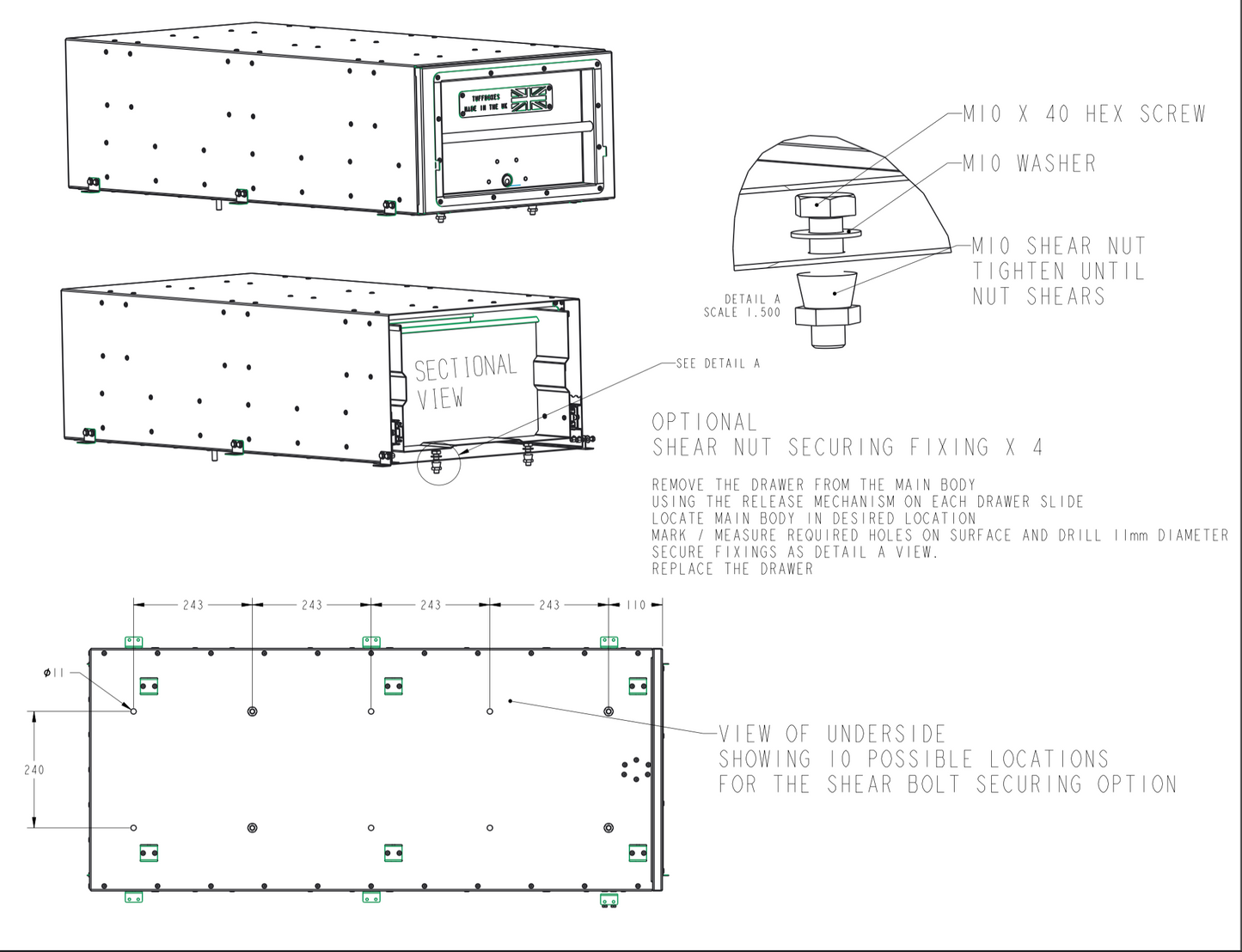 Volt Slider - Small Tool Drawer